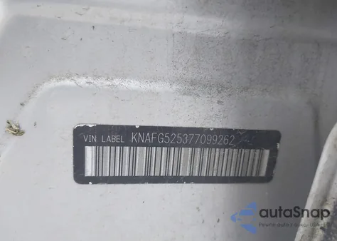 2007 Kia Rondo Ex/Lx from USA, damaged, VIN KNAFG525377099262